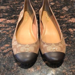 Size 9 coach flats- slightly used